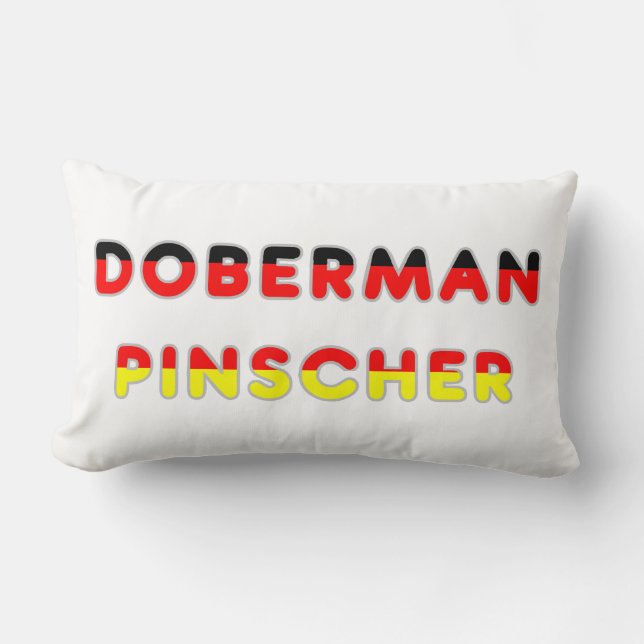 duitsland onder de vlag van doberman pinscher kussen (Voorkant)
