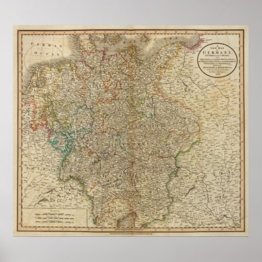 Duitsland, Oostenrijk, Bohemen Poster (Voorkant)