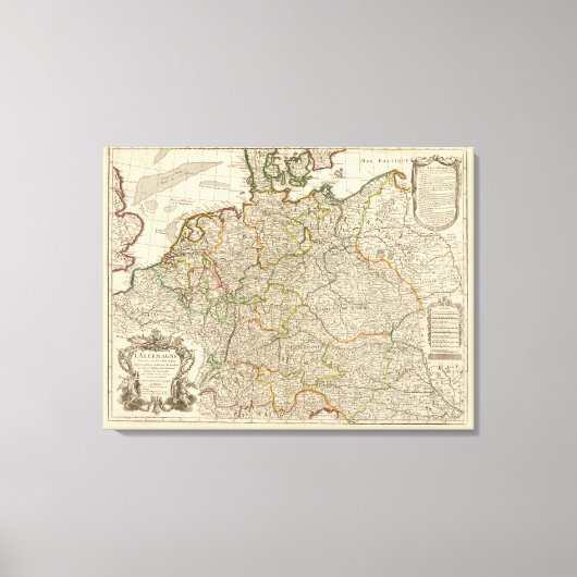 Duitsland, Oostenrijk, Europa Canvas Afdruk (Voorkant)