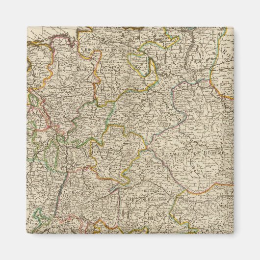 Duitsland, Oostenrijk, Europa Magneet (Voorkant)