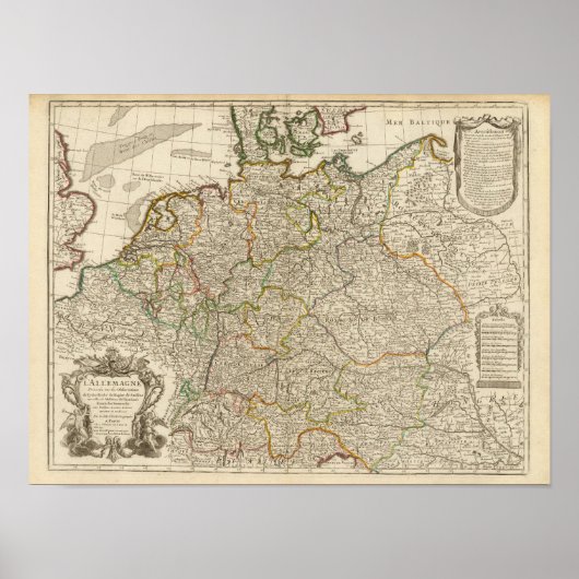 Duitsland, Oostenrijk, Europa Poster (Voorkant)