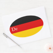 DUITSLAND OVALE STICKER (Envelop)