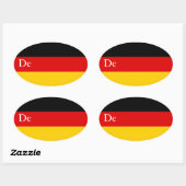 DUITSLAND OVALE STICKER (Vel)