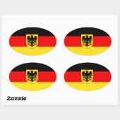 DUITSLAND OVALE STICKER (Vel)