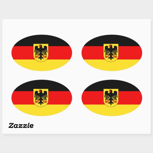 DUITSLAND OVALE STICKER (Vel)