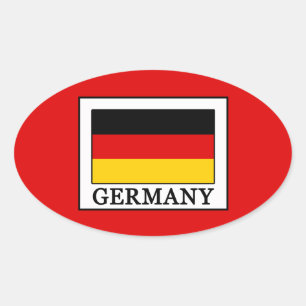 Duitsland Ovale Sticker