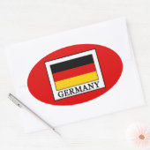 Duitsland Ovale Sticker (Envelop)