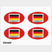 Duitsland Ovale Sticker (Vel)