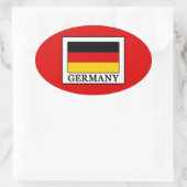 Duitsland Ovale Sticker (Tas)