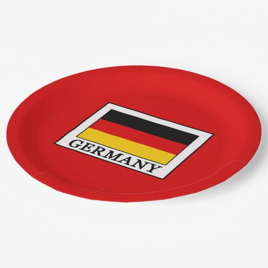 Duitsland Papieren Bordje (Gekanteld)