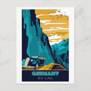 Duitsland per auto briefkaart