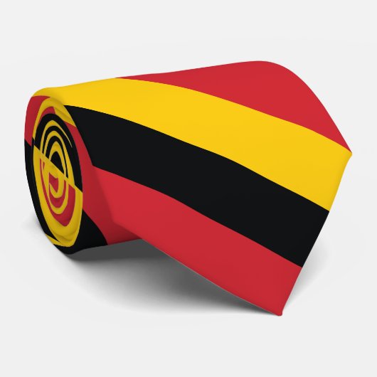 Duitsland Plain Flag Stropdas (Opgerold)