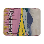 Duitsland Platteland reisposter Magneet (Horizontaal)