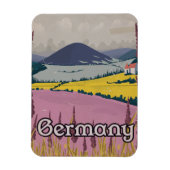 Duitsland Platteland reisposter Magneet (Verticaal)
