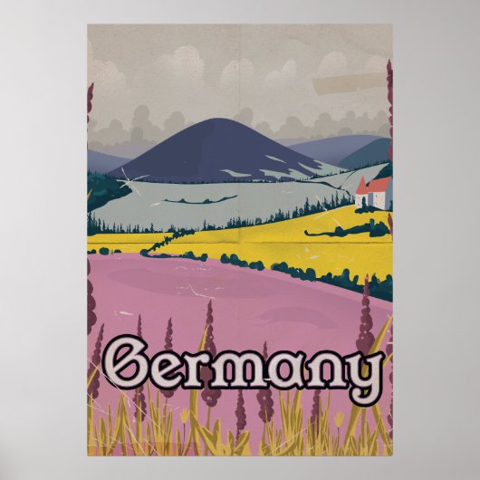 Duitsland  Platteland reisposter Poster (Voorkant)