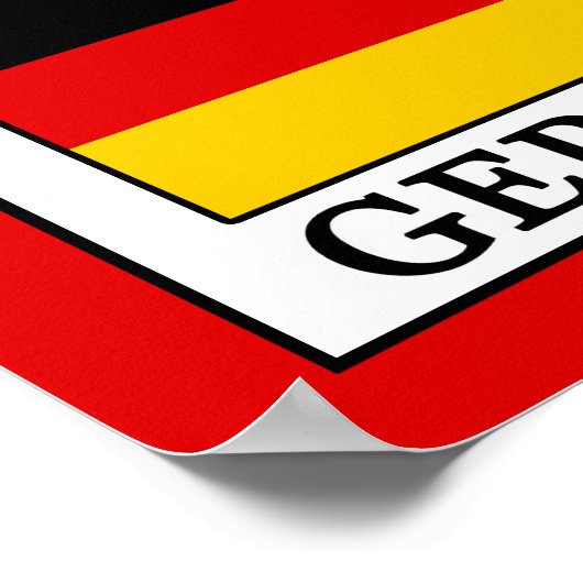 Duitsland Poster (Hoek)