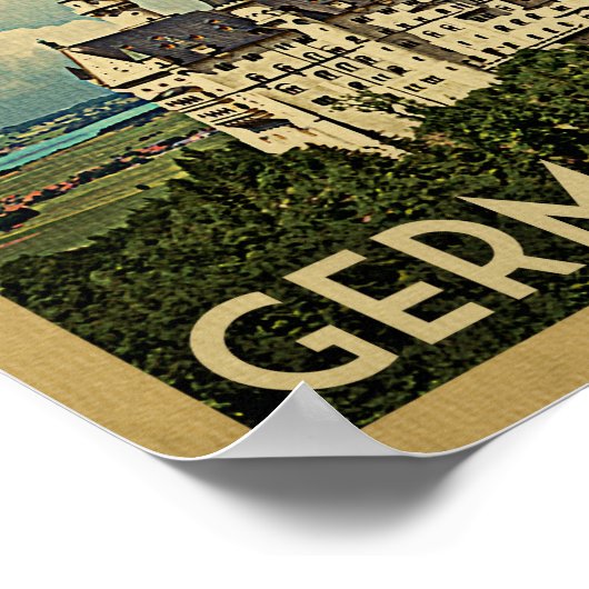 Duitsland Poster voor reizen (Hoek)