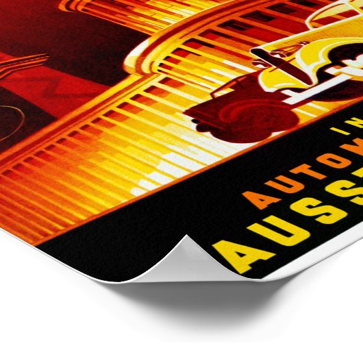 Duitsland Poster voor reizen met tussenlanding ter (Hoek)