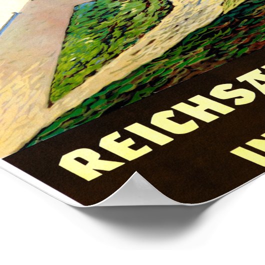 Duitsland Poster voor reizen met tussenlanding ter (Hoek)