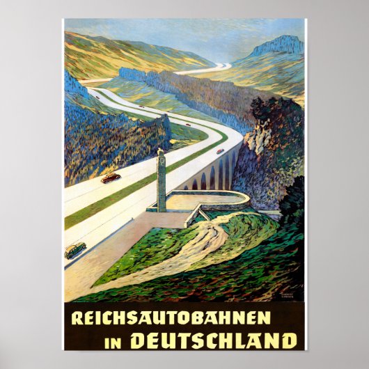 Duitsland Poster voor reizen met tussenlanding ter (Voorkant)