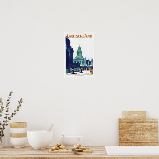 Duitsland Poster voor reizen met tussenlanding ter (Keuken)