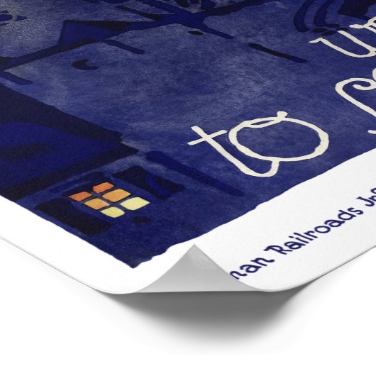 Duitsland Poster voor reizen met tussenlanding ter (Hoek)