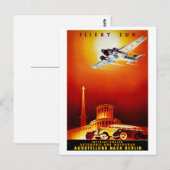 Duitsland Poster voor reizen met tussenlanding ter Briefkaart (Voorkant / Achterkant)