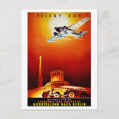 Duitsland Poster voor reizen met tussenlanding ter Briefkaart (Voorkant)