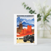 Duitsland Poster voor reizen met tussenlanding ter Briefkaart (Staand voorkant)