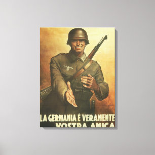 Duitsland Propaganda-Poster Canvas Afdruk