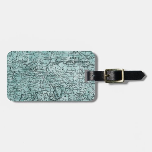 Duitsland Prussia Region Map Travel Bagagelabel (Voorkant horizontaal)