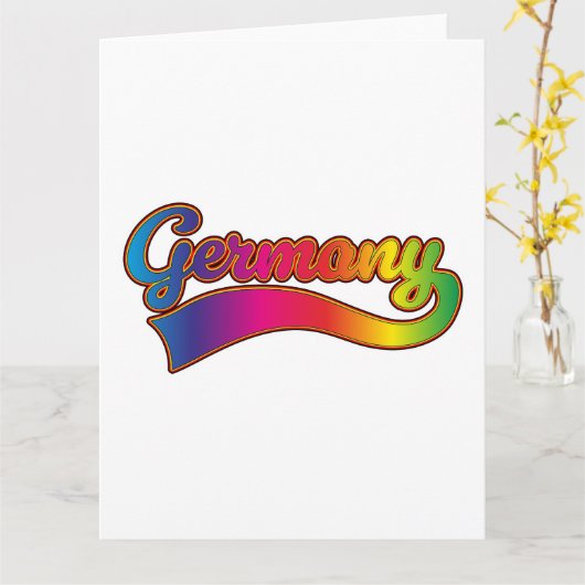 Duitsland Rainbow logo Kaart (Gele Bloem)