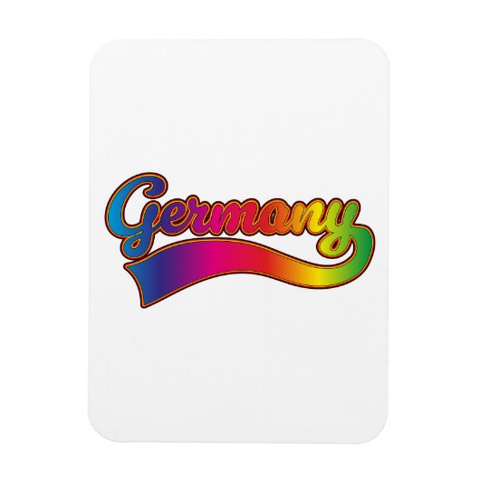 Duitsland Rainbow logo Magneet (Verticaal)
