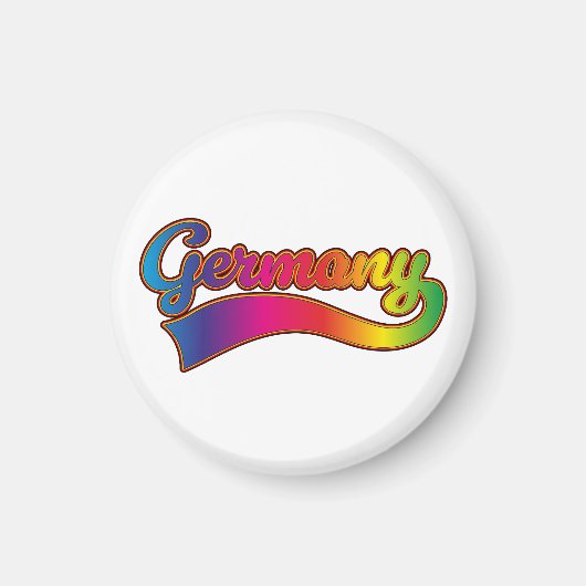 Duitsland Rainbow logo Magneet (Voorkant)