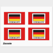Duitsland Rechthoekige Sticker (Vel)