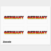 Duitsland Rechthoekige Sticker (Vel)