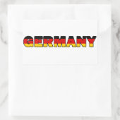 Duitsland Rechthoekige Sticker (Tas)