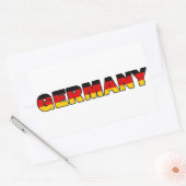 Duitsland Rechthoekige Sticker (Envelop)