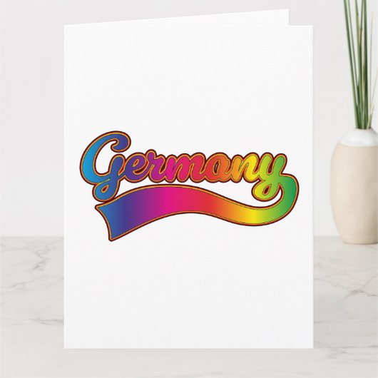 Duitsland Regenboog logo Kaart (Voorkant)
