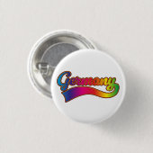 Duitsland Regenboog logo Ronde Button 3,2 Cm (Voorkant /achterkant)