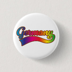 Duitsland Regenboog logo Ronde Button 3,2 Cm
