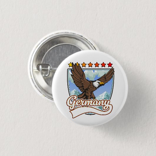 Duitsland Reispatch Ronde Button 3,2 Cm (Voorkant /achterkant)