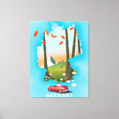 Duitsland Reisposter. Canvas Afdruk (Voorkant)