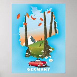 Duitsland Reisposter. Poster