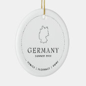 Duitsland Reizen Classic Custom Keepsake Keramisch Ornament (Rechts)