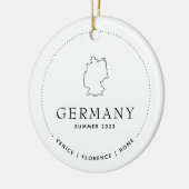 Duitsland Reizen Classic Custom Keepsake Keramisch Ornament (Links)