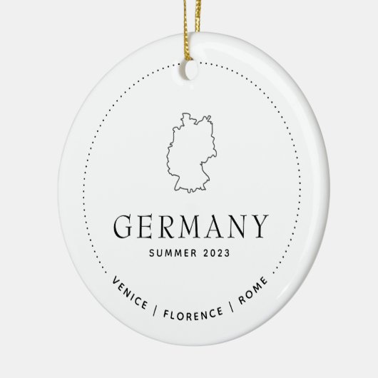 Duitsland Reizen Classic Custom Keepsake Keramisch Ornament (Links)