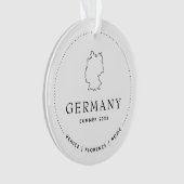 Duitsland Reizen Classic Custom Keepsake Ornament (voorkant)