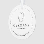 Duitsland Reizen Classic Custom Keepsake Ornament (voorkant)