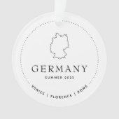 Duitsland Reizen Classic Custom Keepsake Ornament (voorkant)
